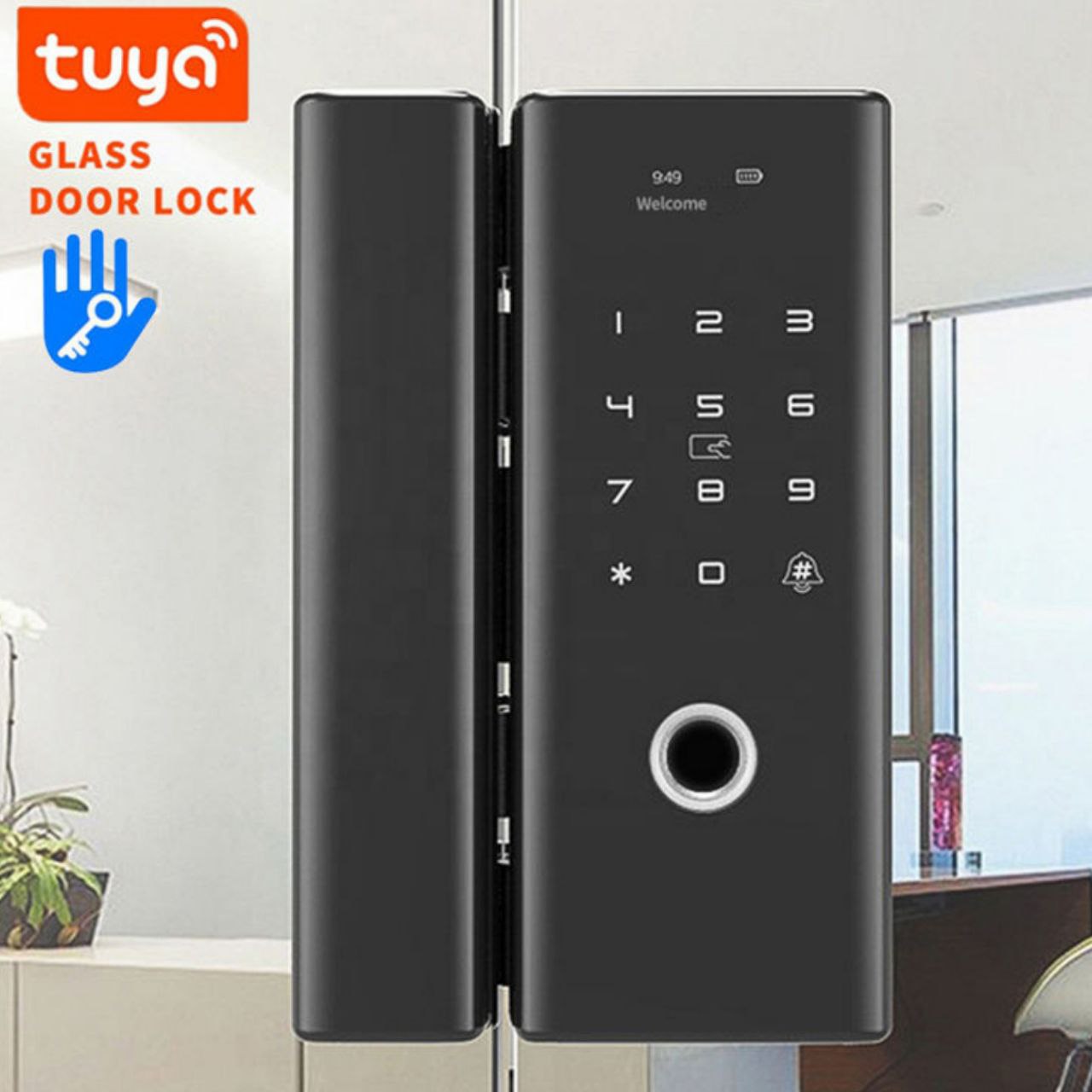 Wi-Fi Fingerprint Glass Door Lock