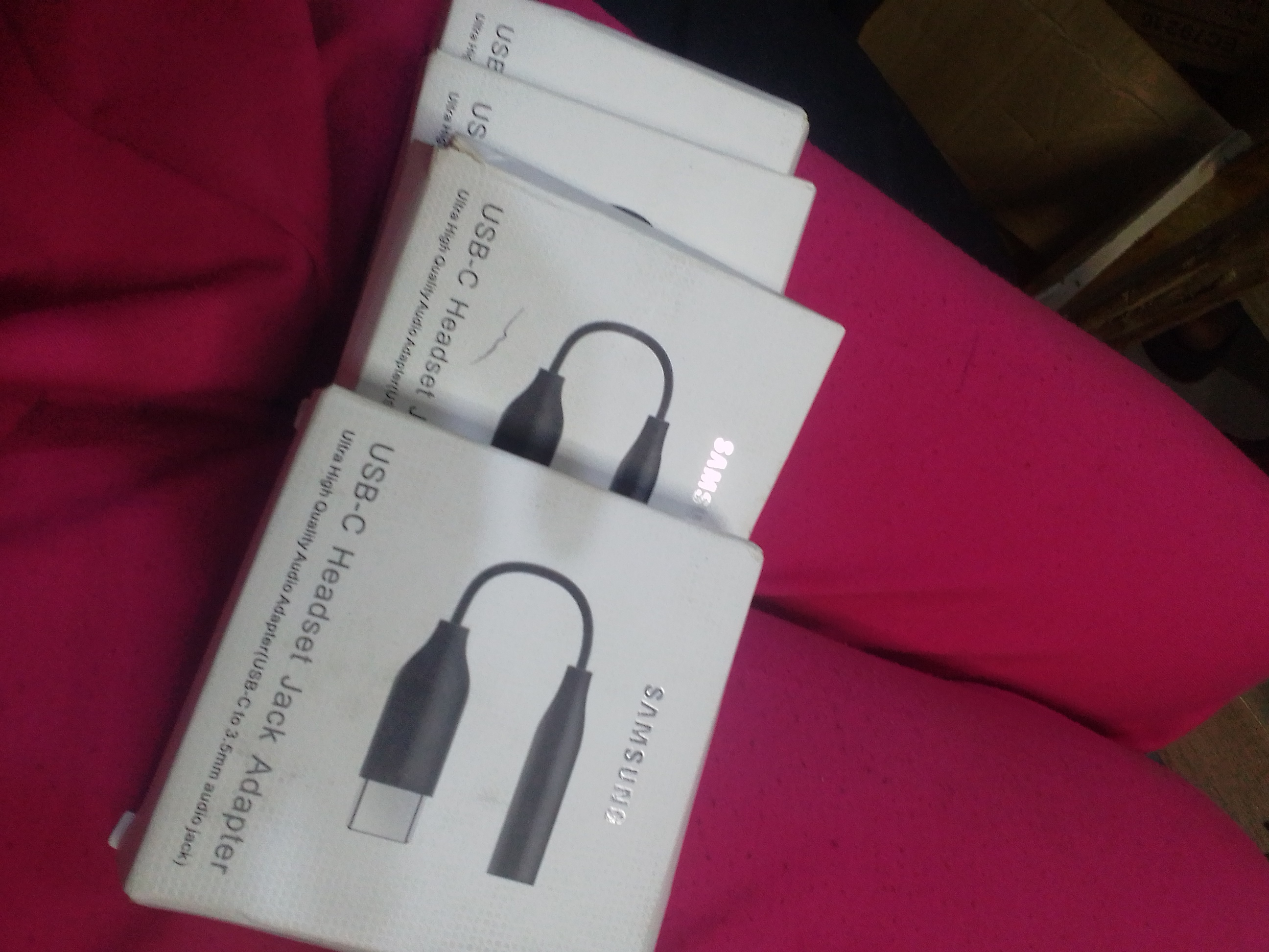 Usb-c headset jack adapter