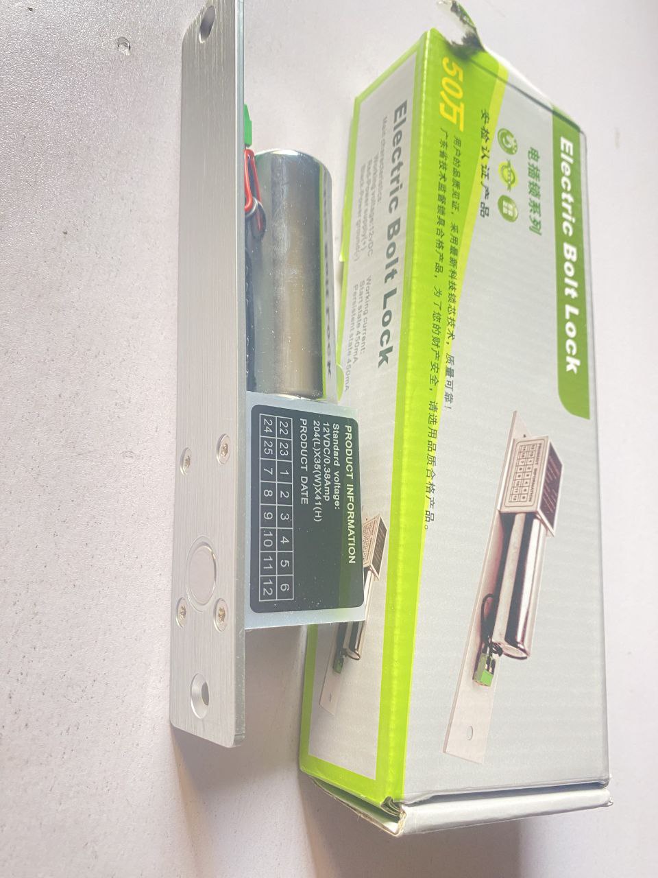 2 Wires Electric Bolt Lock With Low Temperature Time Delay