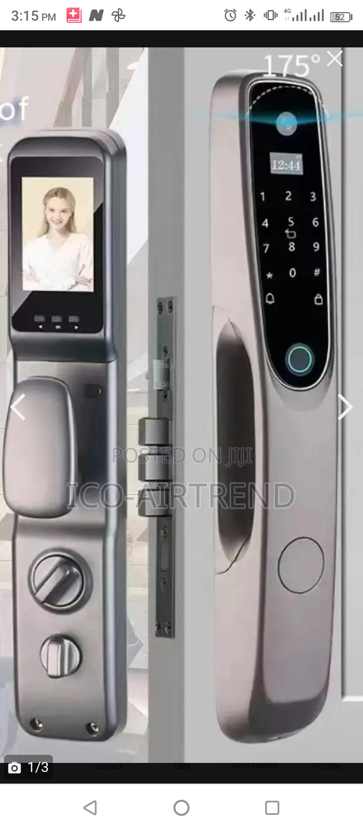 Smart Lock, Tuya Wi-Fi App, Fingerprint, Code Card, Key