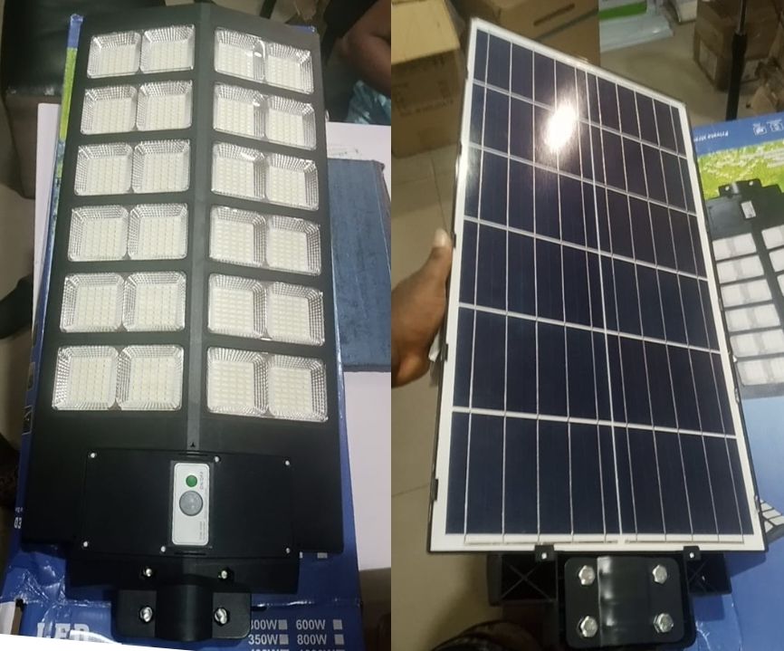 All in One Solar Flood Street Light 24eye 5730bead LED 100w