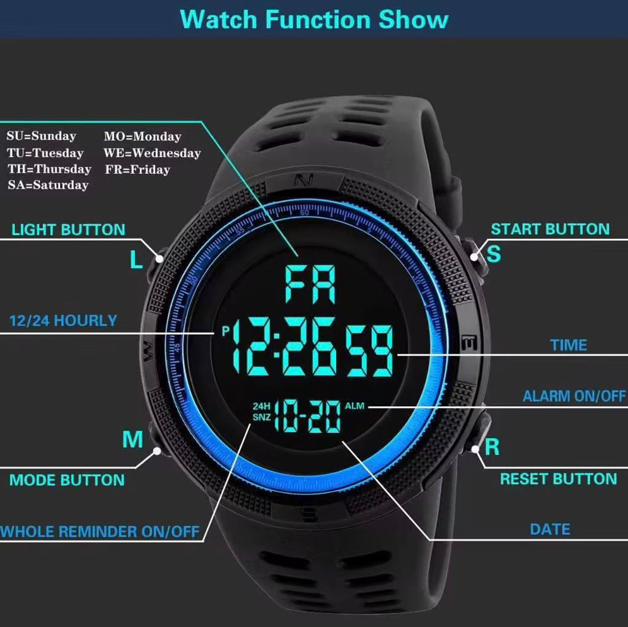 Electronic Digital Watch