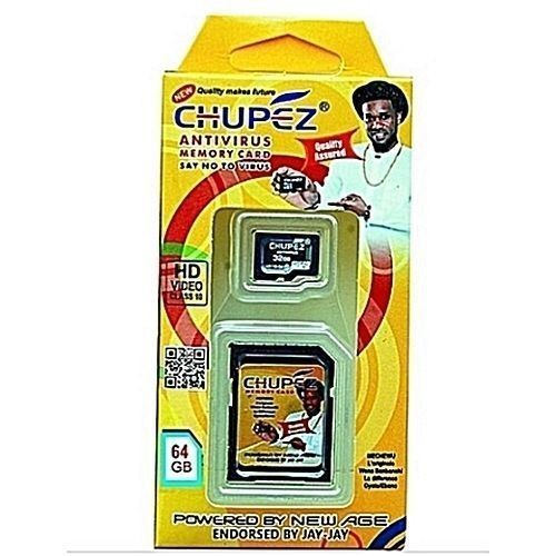 Share this product    Chupez 64GD Memory Card With Antivirus And Free Card Reader